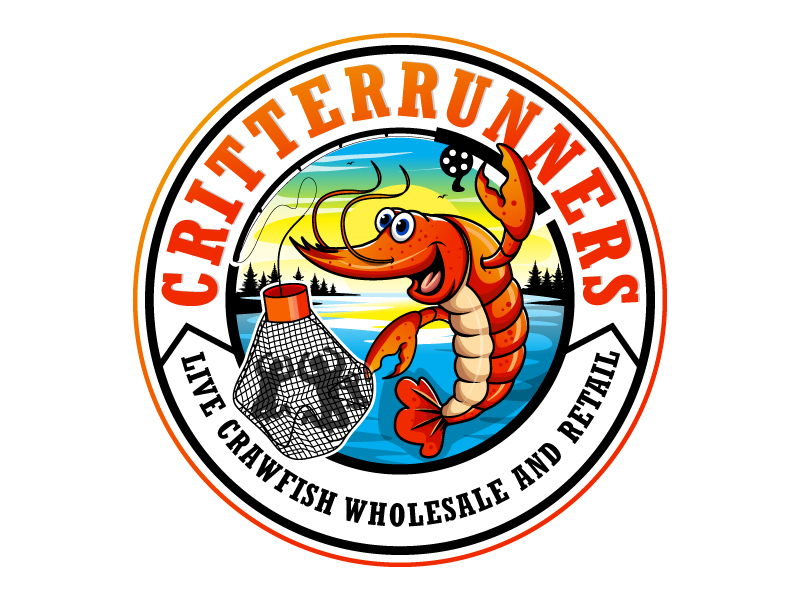 Critterrunners - Live Crawfish wholesale and retail logo design by Suparna