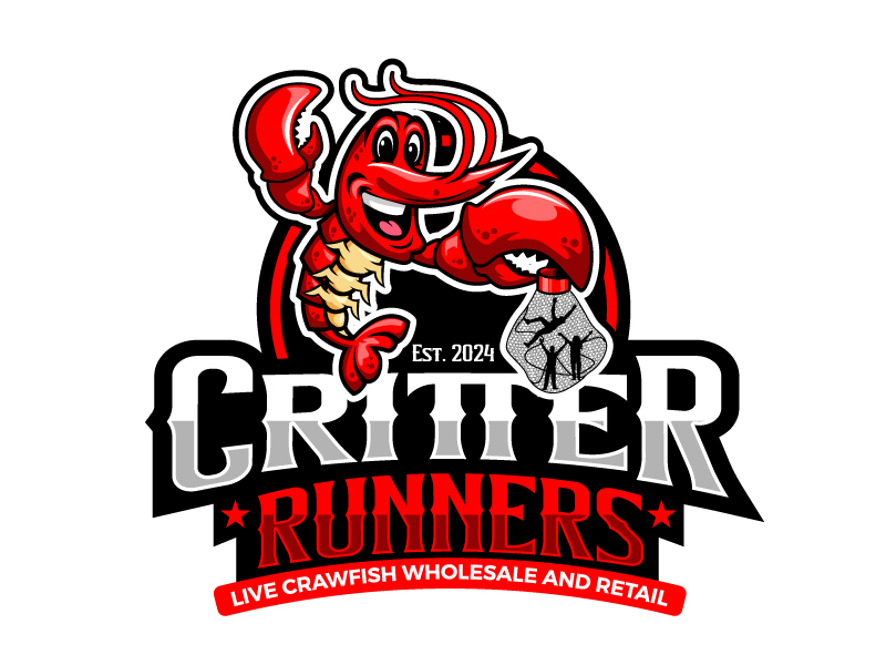 Critterrunners - Live Crawfish wholesale and retail logo design by Suparna