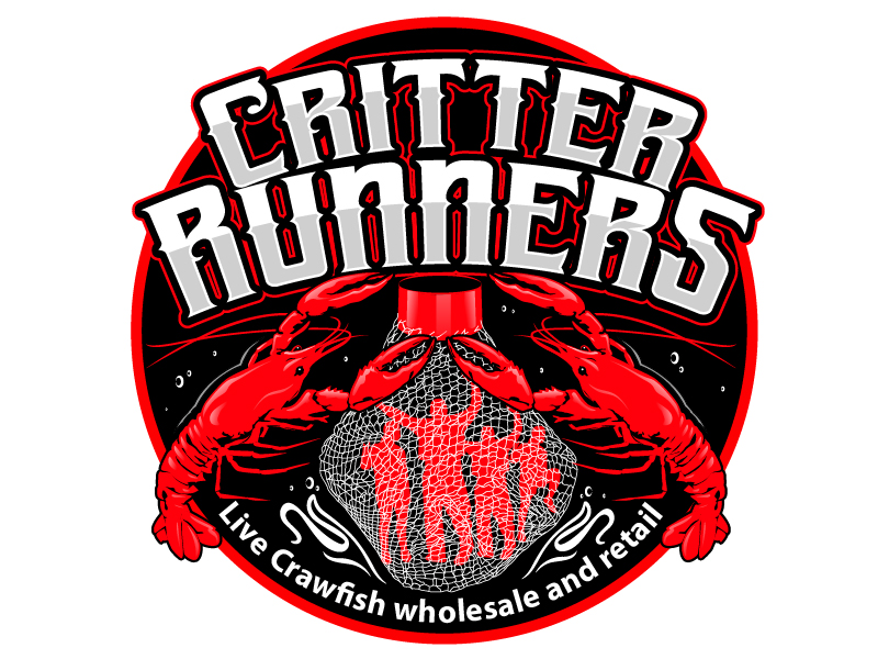 Critterrunners - Live Crawfish wholesale and retail logo design by logofighter