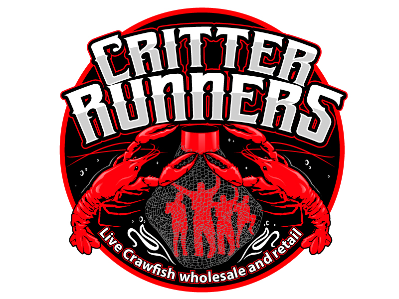 Critterrunners - Live Crawfish wholesale and retail logo design by logofighter