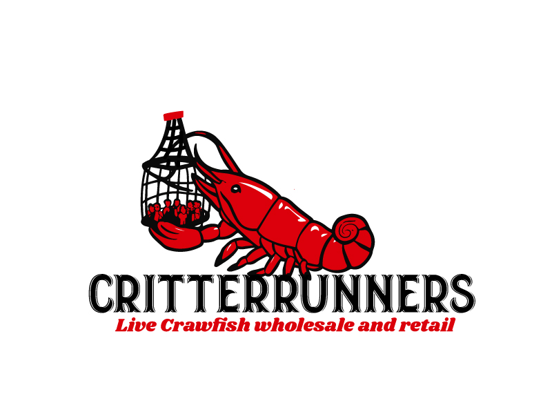 Critterrunners - Live Crawfish wholesale and retail logo design by oskar