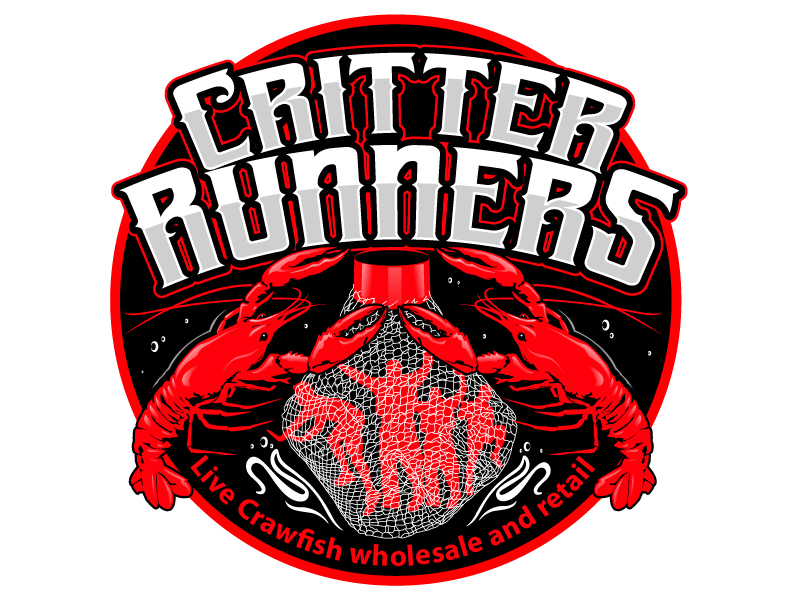 Critterrunners - Live Crawfish wholesale and retail logo design by logofighter