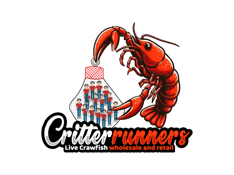 Critterrunners - Live Crawfish wholesale and retail logo design by czars