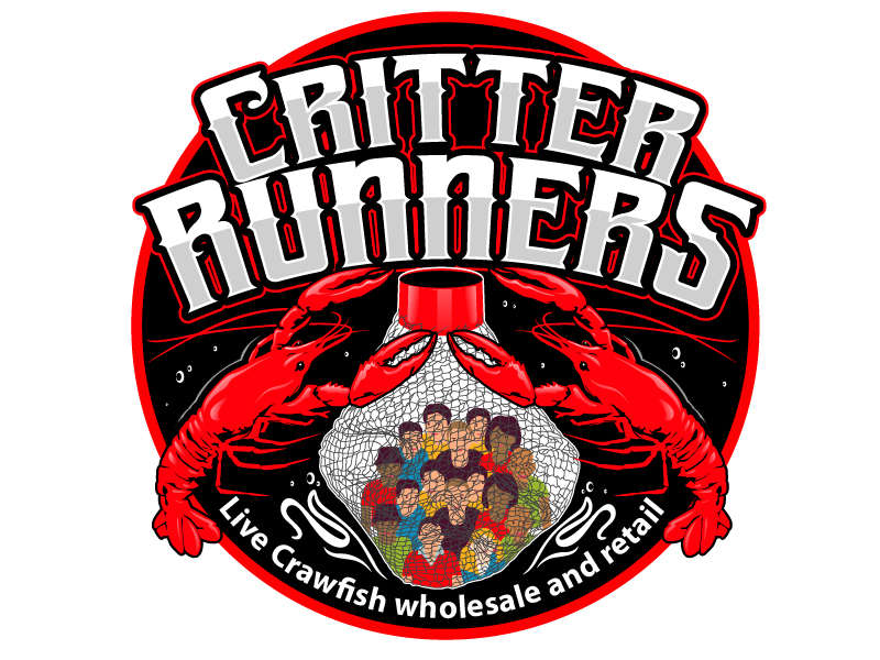 Critterrunners - Live Crawfish wholesale and retail logo design by logofighter