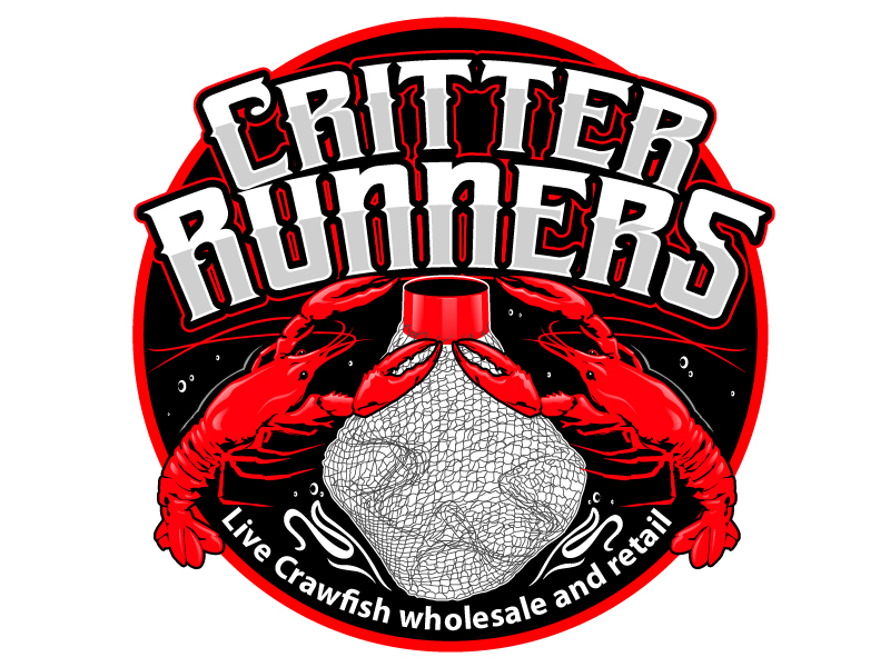 Critterrunners - Live Crawfish wholesale and retail logo design by logofighter