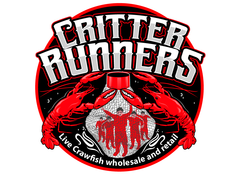 Critterrunners - Live Crawfish wholesale and retail logo design by logofighter