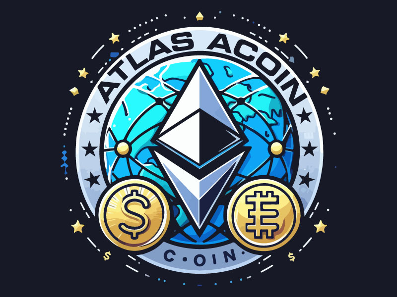 Atlas ACoin logo design by Rahul Biswas