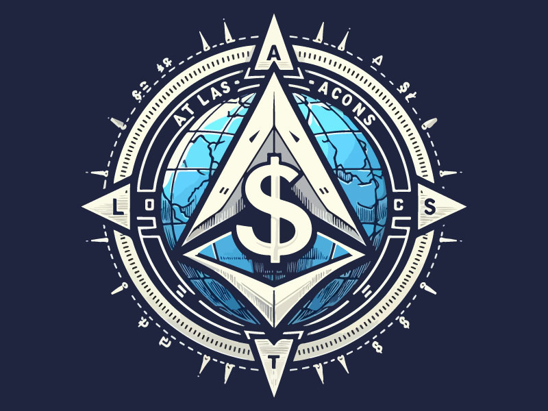 Atlas ACoin logo design by Rahul Biswas