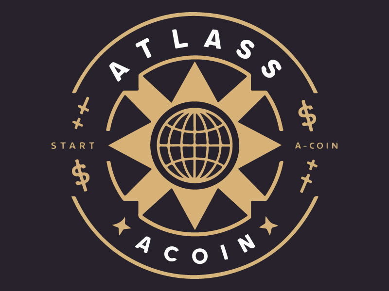 Atlas ACoin logo design by Rahul Biswas