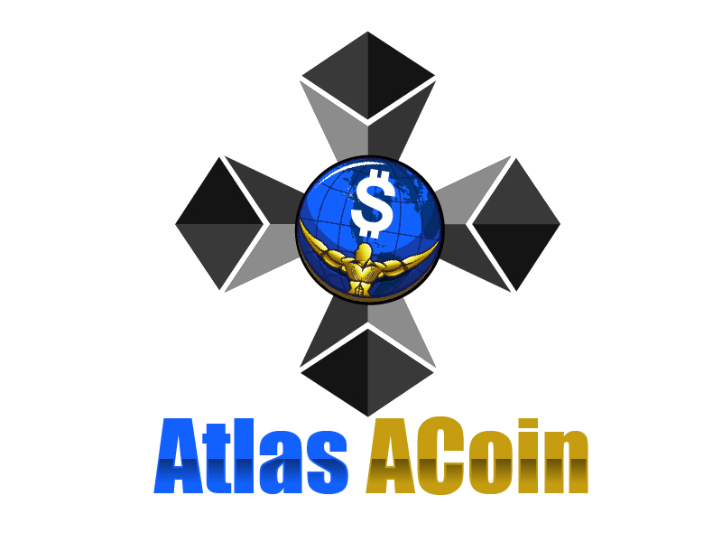 Atlas ACoin logo design by logofighter