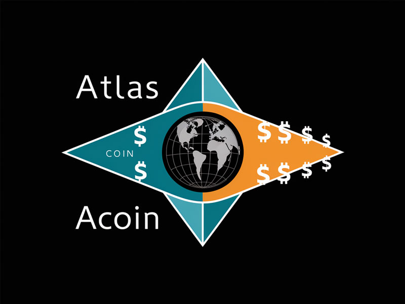 Atlas ACoin logo design by jandu