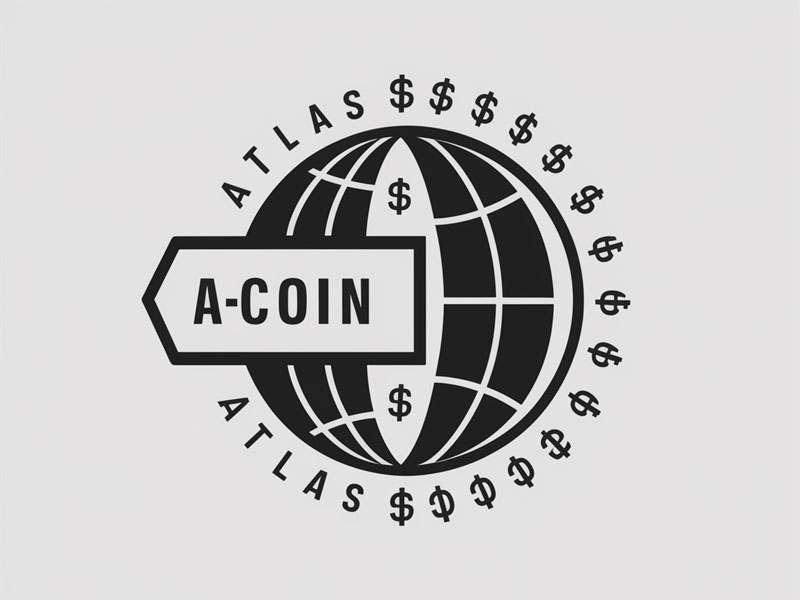 Atlas ACoin logo design by jandu