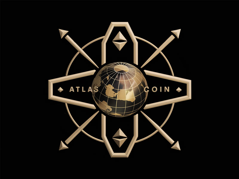 Atlas ACoin logo design by navneet