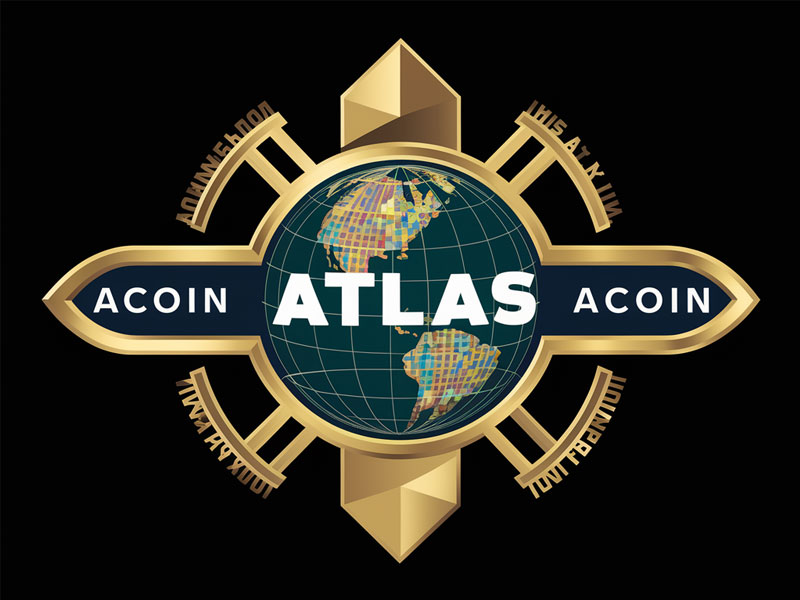 Atlas ACoin logo design by navneet