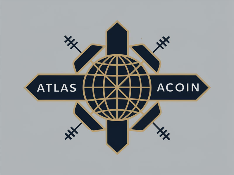 Atlas ACoin logo design by navneet