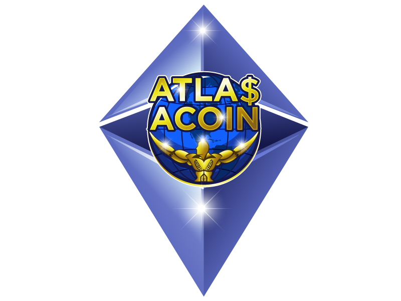 Atlas ACoin logo design by Gilate