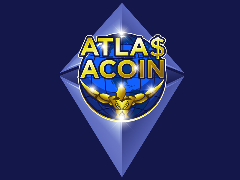 Atlas ACoin logo design by Gilate