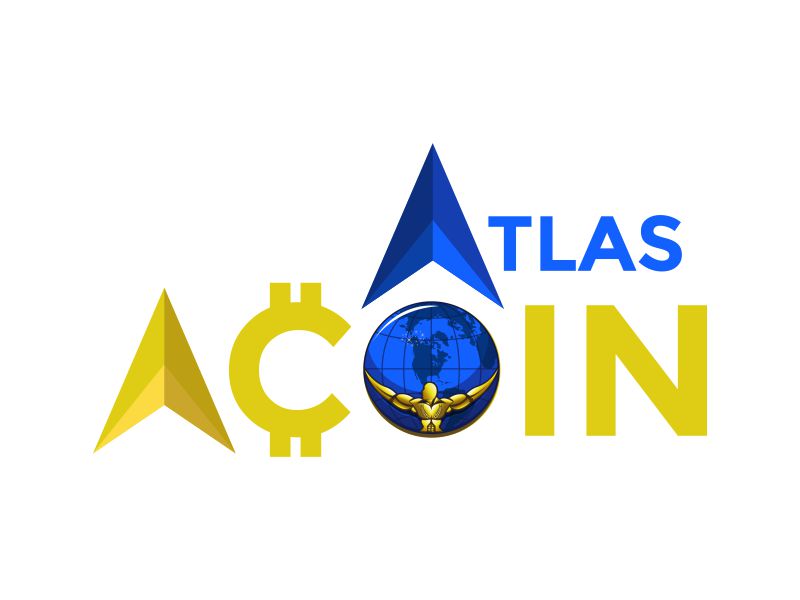 Atlas ACoin logo design by rizuki