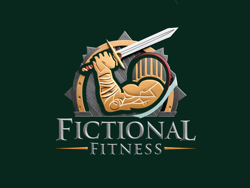 Fictional Fitness logo design by jandu