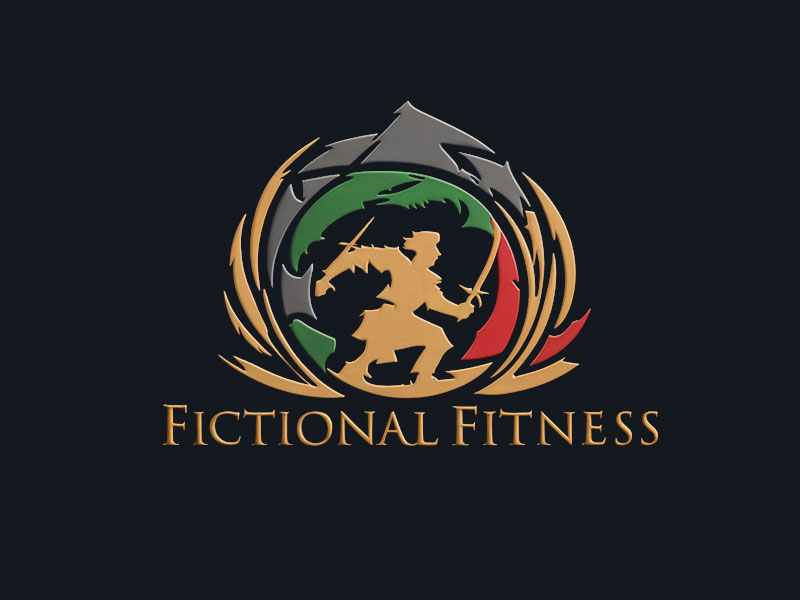 Fictional Fitness logo design by jandu