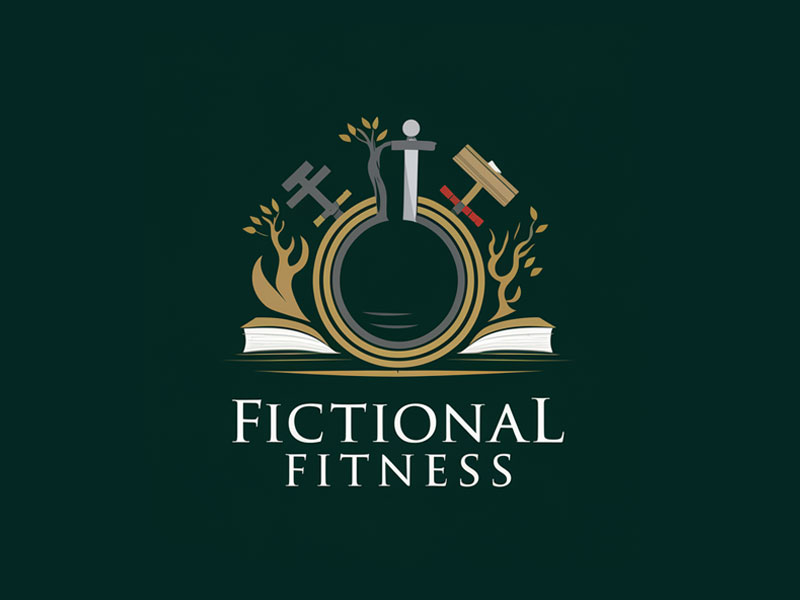 Fictional Fitness logo design by jandu