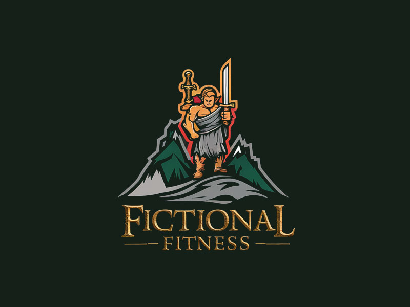 Fictional Fitness logo design by jandu