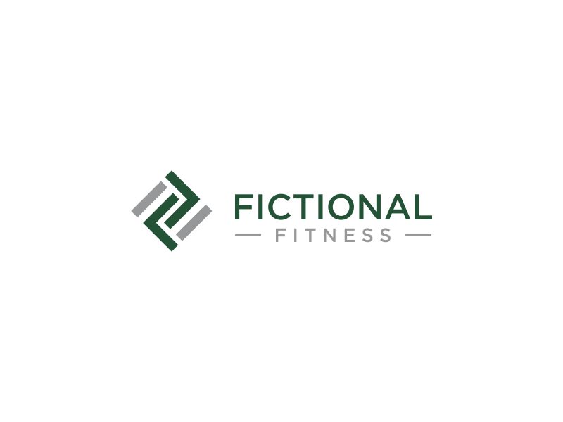 Fictional Fitness logo design by oke2angconcept