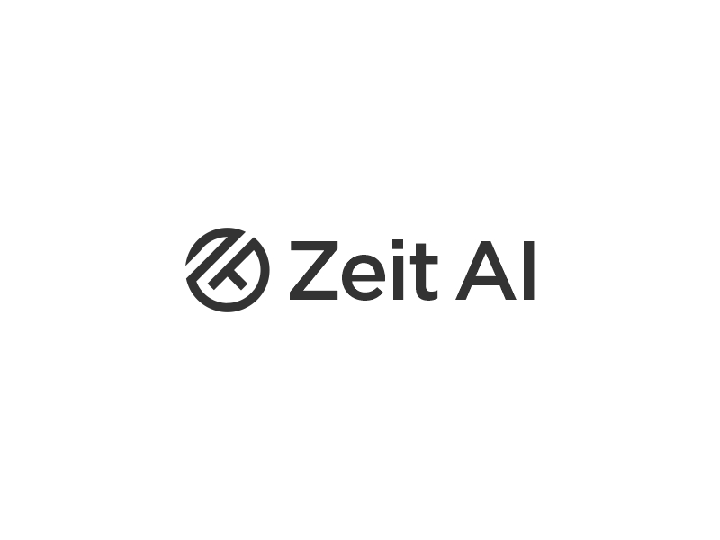 Zeit AI logo design by hunter$