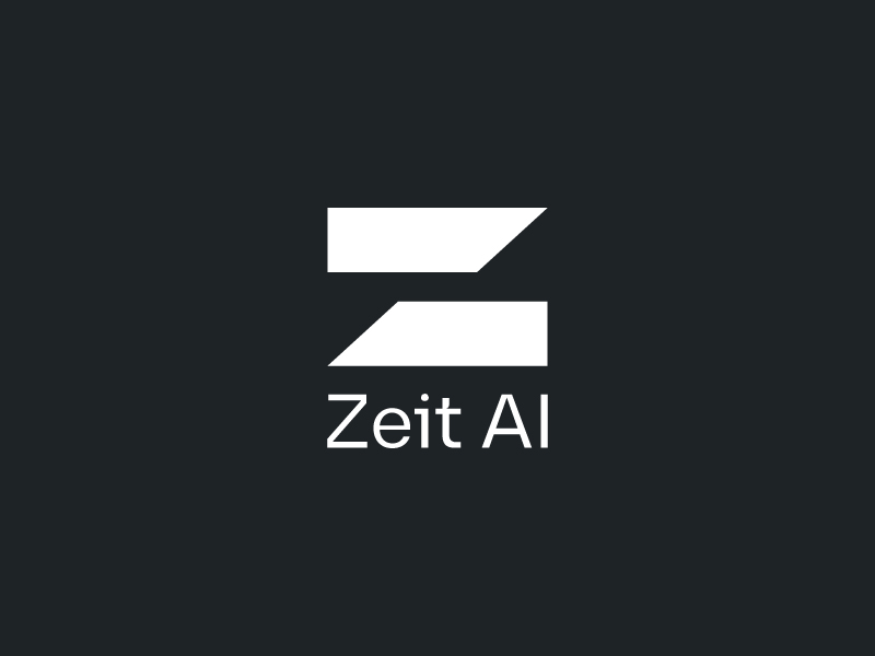 Zeit AI logo design by yoppunx