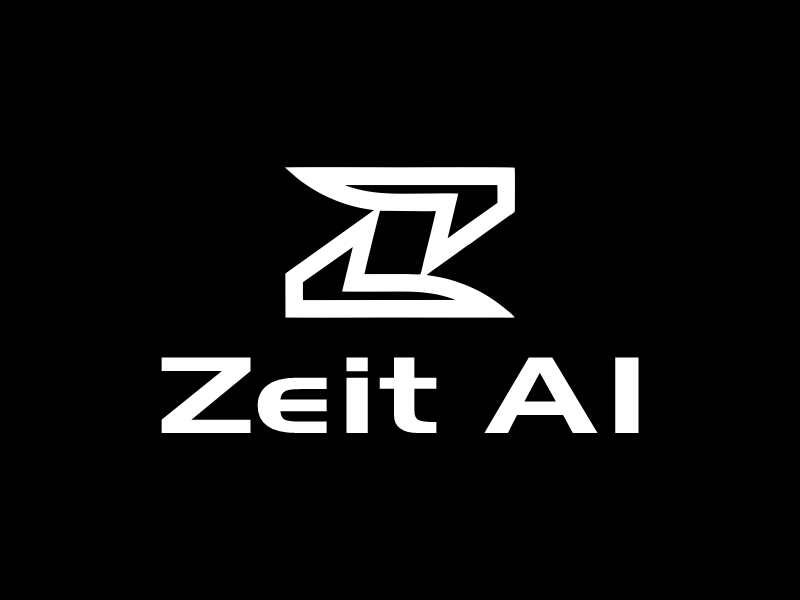 Zeit AI logo design by Gwerth