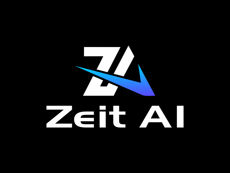 Zeit AI logo design by Gwerth