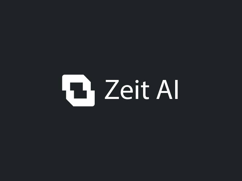 Zeit AI logo design by yoppunx