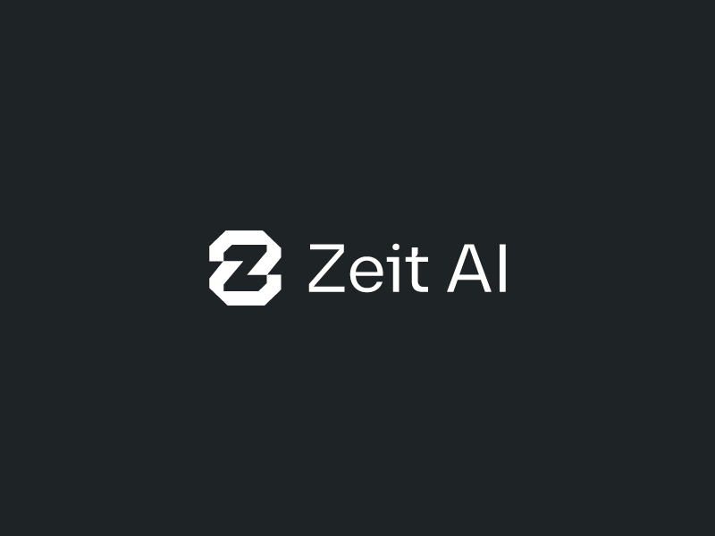 Zeit AI logo design by yoppunx