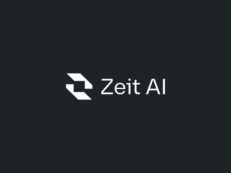 Zeit AI logo design by yoppunx