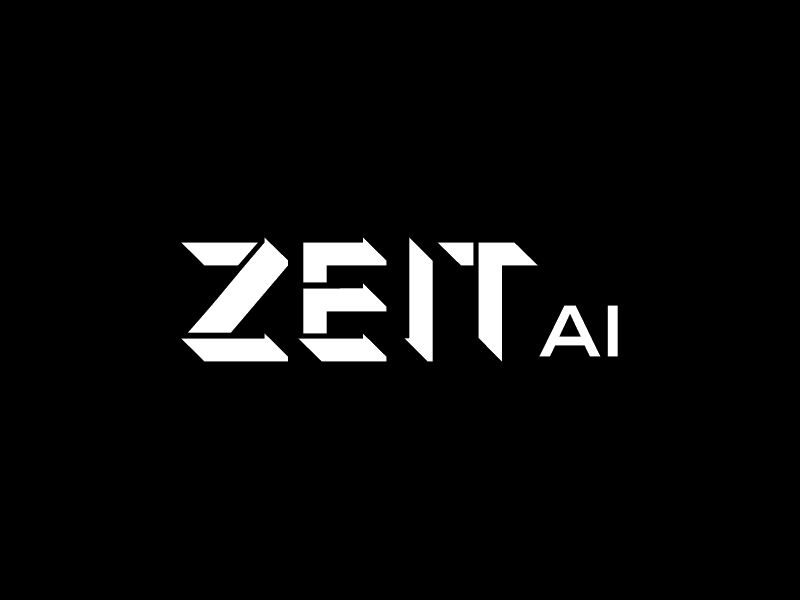 Zeit AI logo design by Gwerth