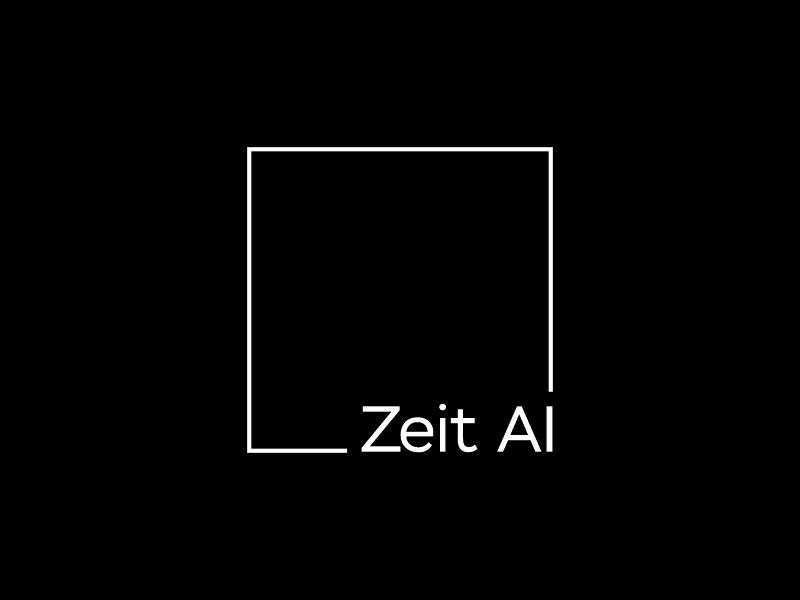 Zeit AI logo design by Gwerth