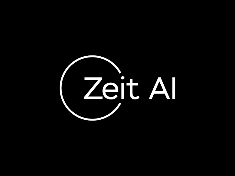 Zeit AI logo design by Gwerth