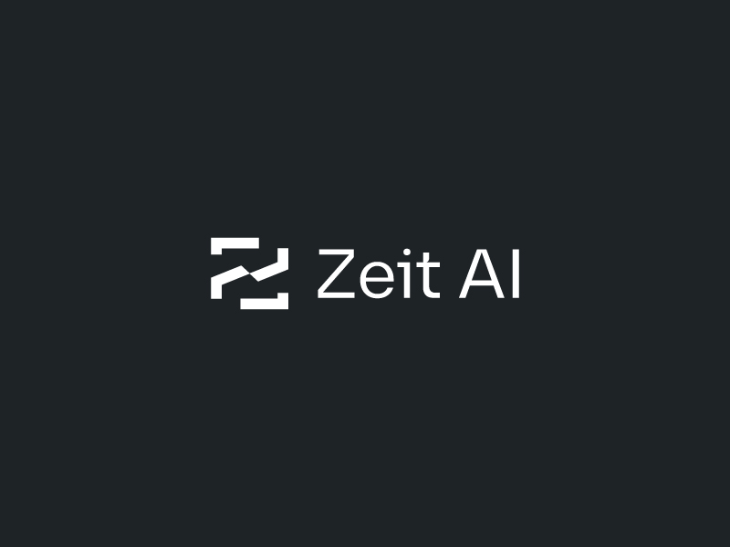 Zeit AI logo design by yoppunx