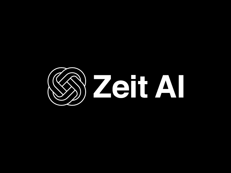 Zeit AI logo design by siti fajar