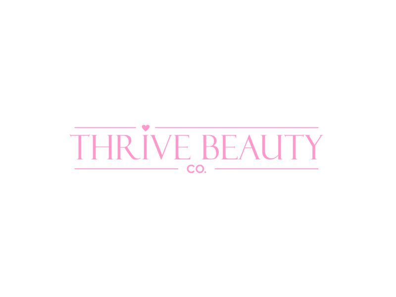 Thrive Beauty Co. logo design by MRANTASI