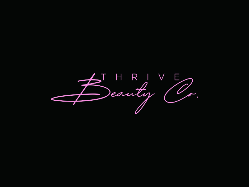 Thrive Beauty Co. logo design by ozenkgraphic