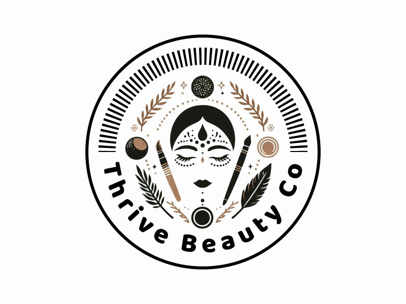 Thrive Beauty Co. logo design by czars