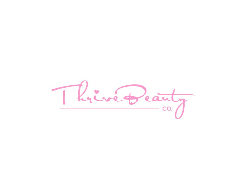 Thrive Beauty Co. logo design by MRANTASI