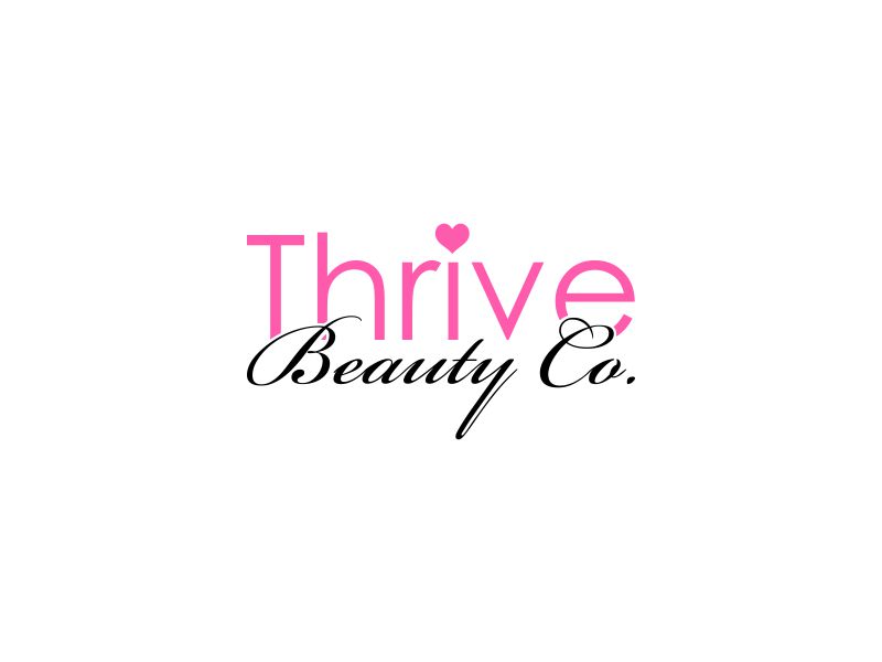 Thrive Beauty Co. logo design by oke2angconcept