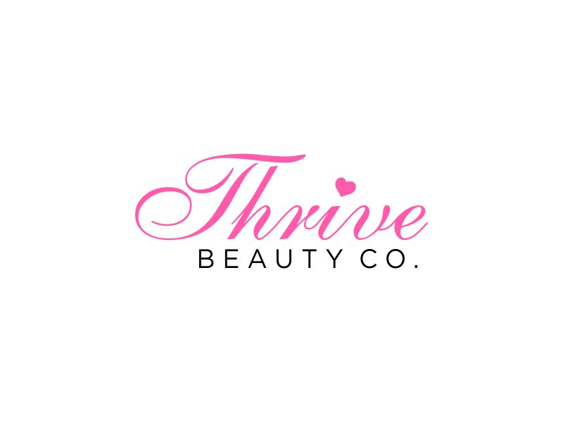 Thrive Beauty Co. logo design by oke2angconcept