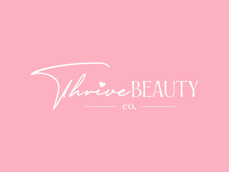 Thrive Beauty Co. logo design by Shabbir