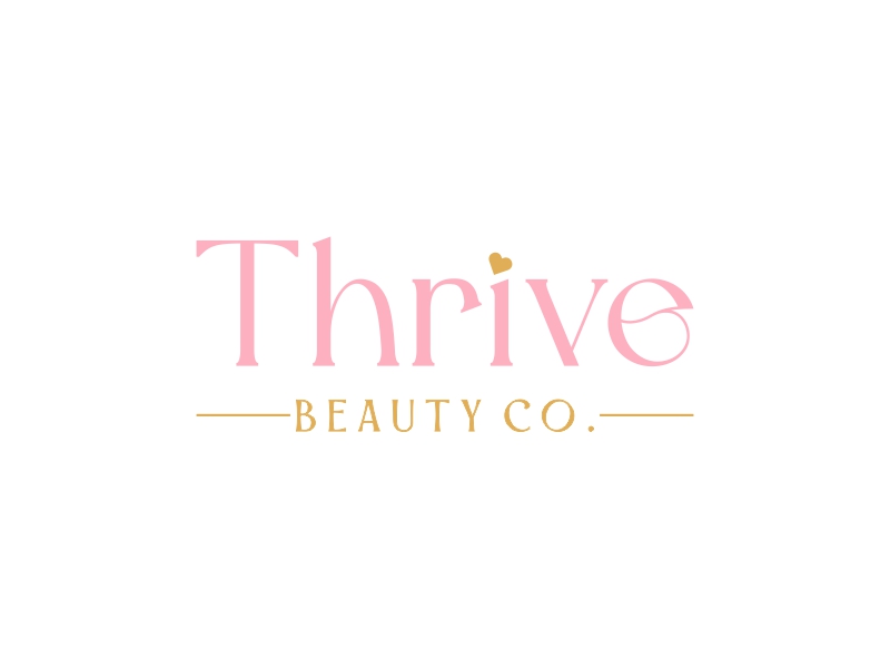 Thrive Beauty Co. logo design by Shabbir