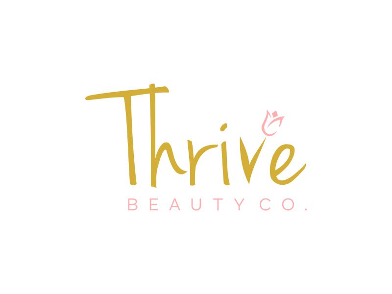 Thrive Beauty Co. logo design by scolessi