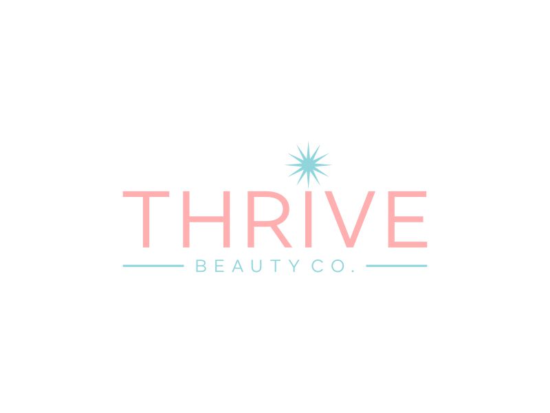 Thrive Beauty Co. logo design by scolessi