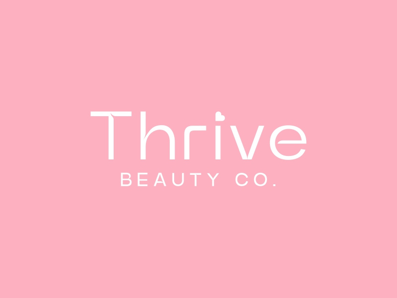 Thrive Beauty Co. logo design by Shabbir